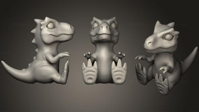 Figurines simple (Lil Dino, STKPR_0802) 3D models for cnc